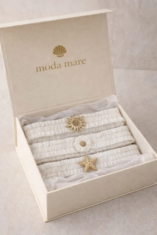 Cinture artigianali Moda Mare con gioielli dorati