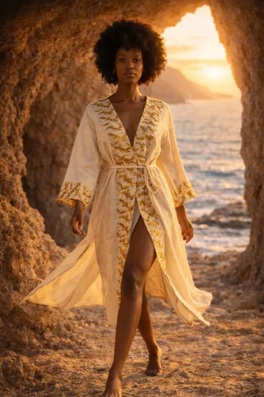 Kaftan Ricami d'Oro — Artigianato